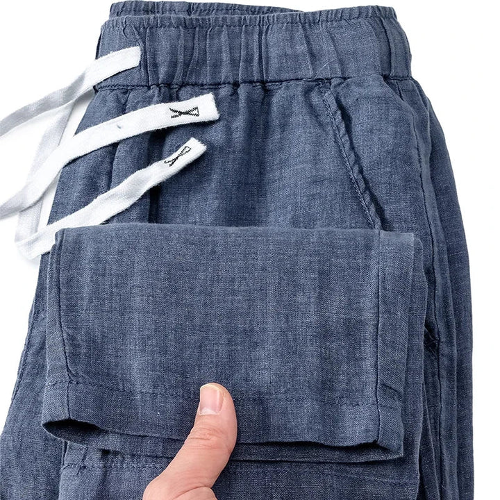 Herren Hose | Tapered Bund | Mit Kordelzug | Sommer
