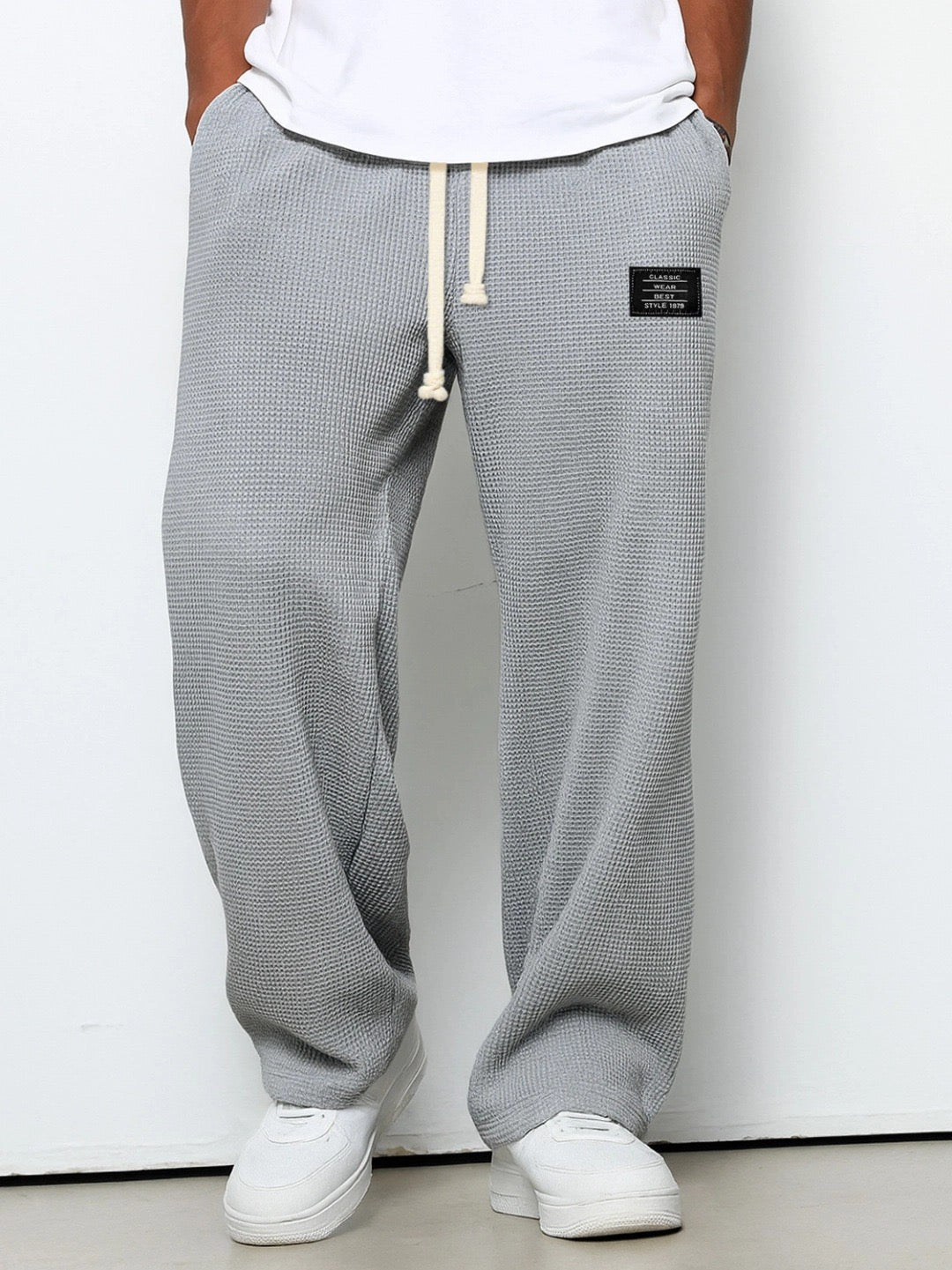 Herren Hose | Straight Leg | Mit Kordelzug | Sommer