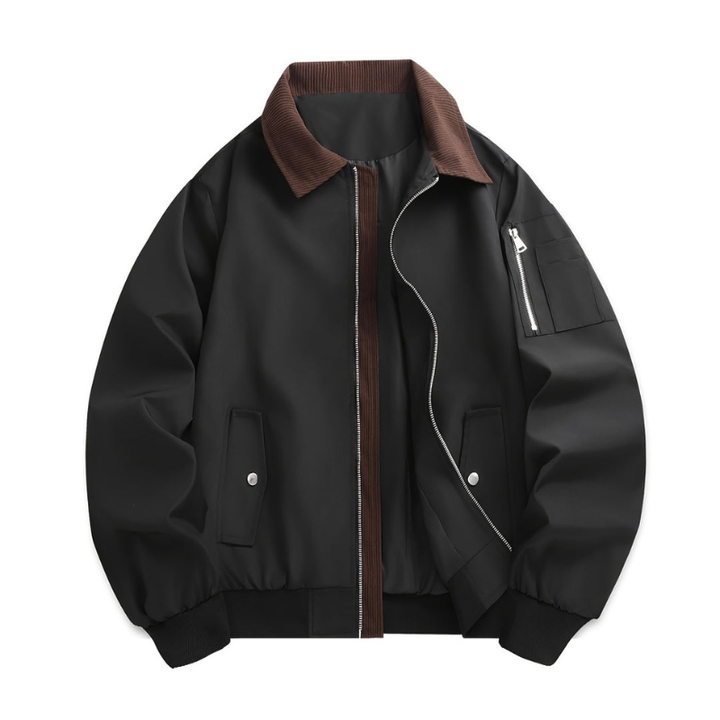 Winterjacke Herren | Leicht & Stilvoll | Mit Reverskragen & Reißverschluss