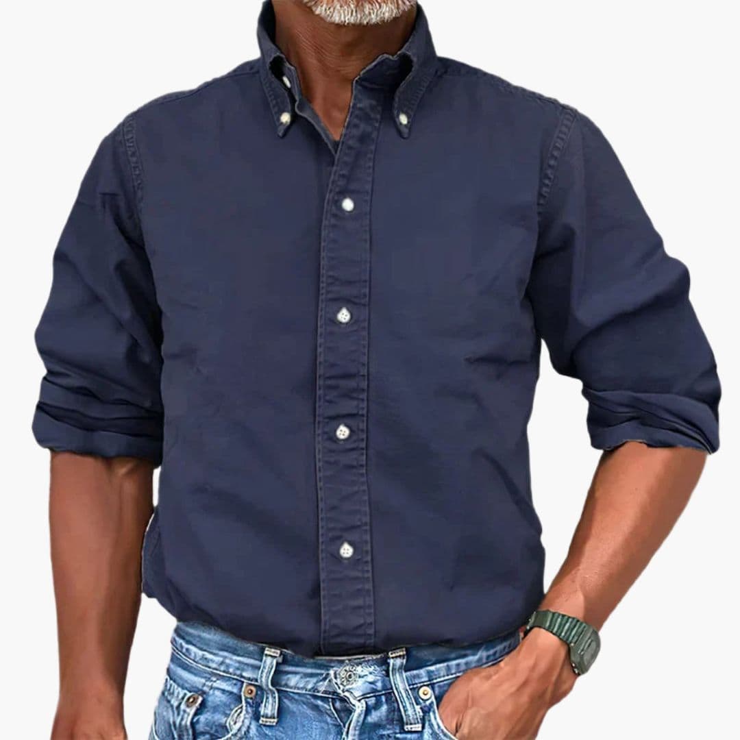 Herren Hemd | Straight | Mit Knöpfen | Sommer