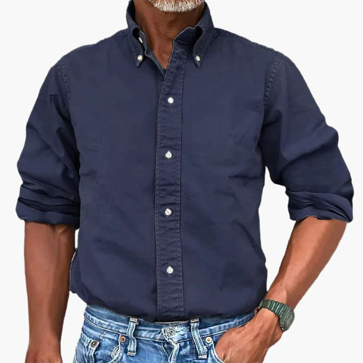 Herren Hemd | Straight | Mit Knöpfen | Sommer