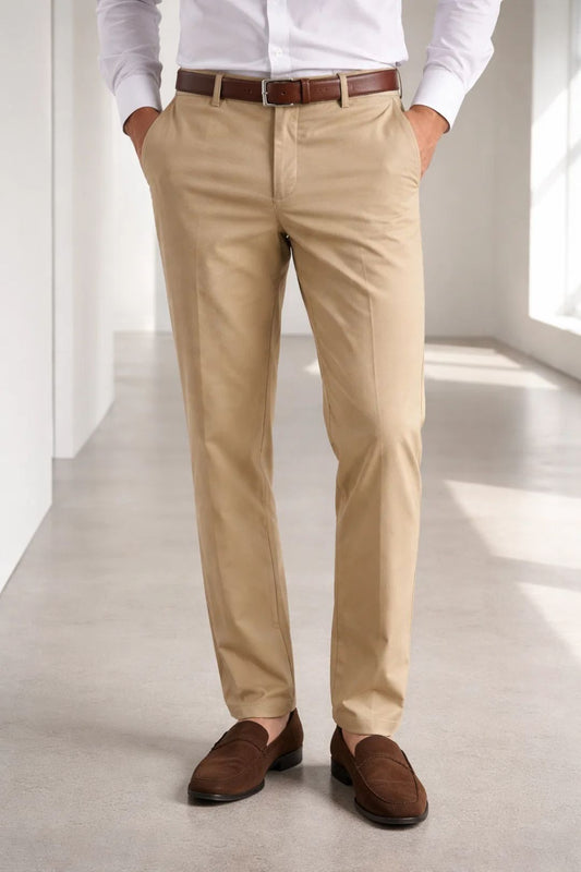 Herren Hose | Straight | Mit Knopfverschluss | Sommer