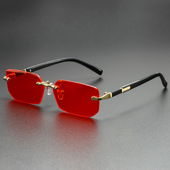 Herren Sonnenbrille | Retro | Ohne Rahmen | Sommer Minimal