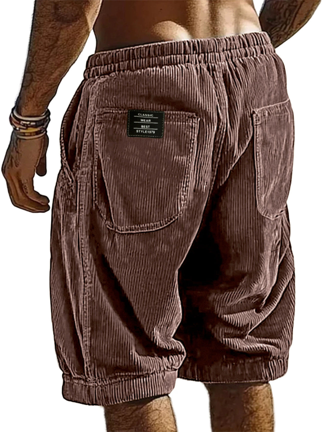 Herren Shorts | Straight | Mit Kordelzug Label | Sommer