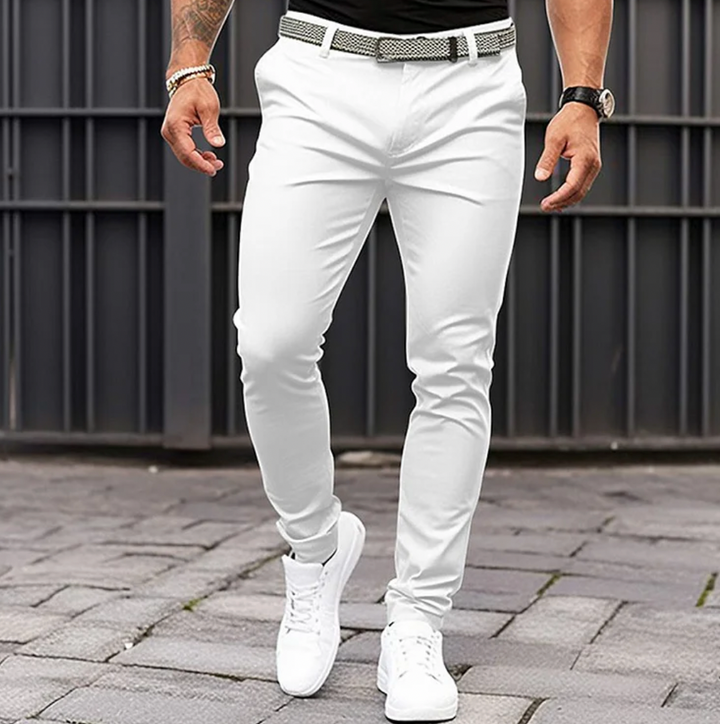 Herren Hose | Slimfit | Mit Gürtel | Sommer Edge