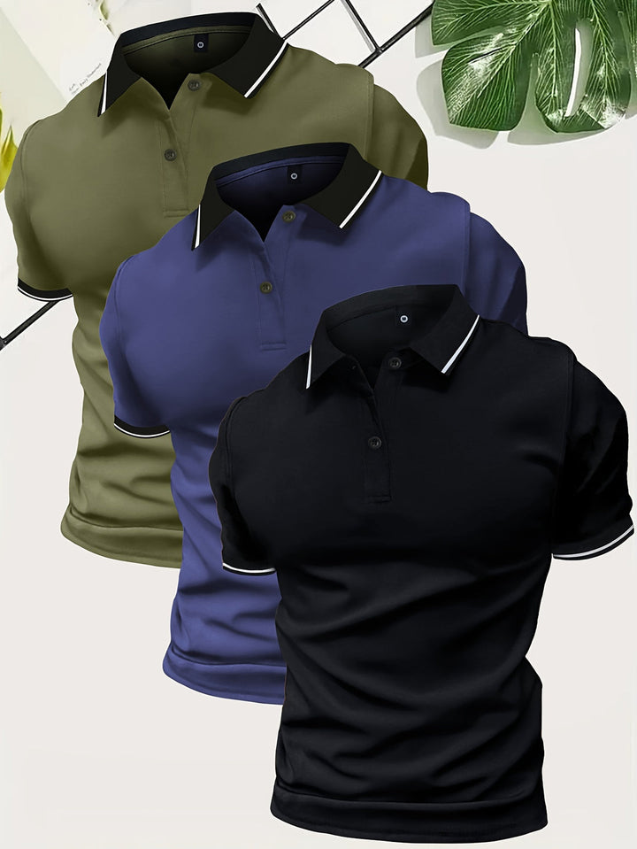 Herren Poloshirt | Slimfit | Contrast Design | Sommer