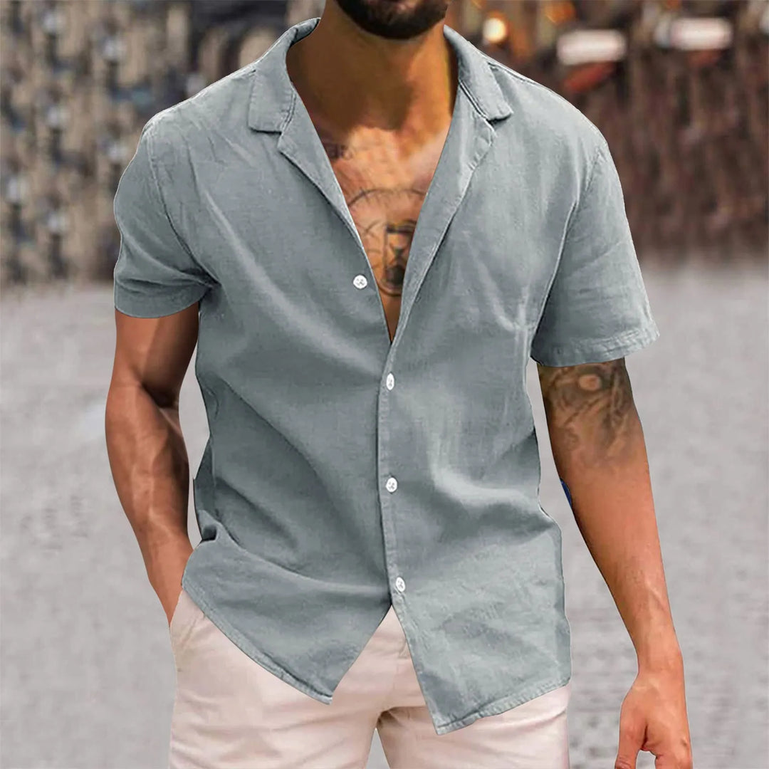 Herren Shirt | Slimfit | Mit Knöpfen | Sommer