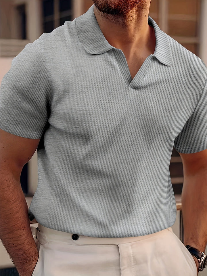 Herren Polo | Unifarben | Bequemer Kragen | Atmungsaktiv & lässig