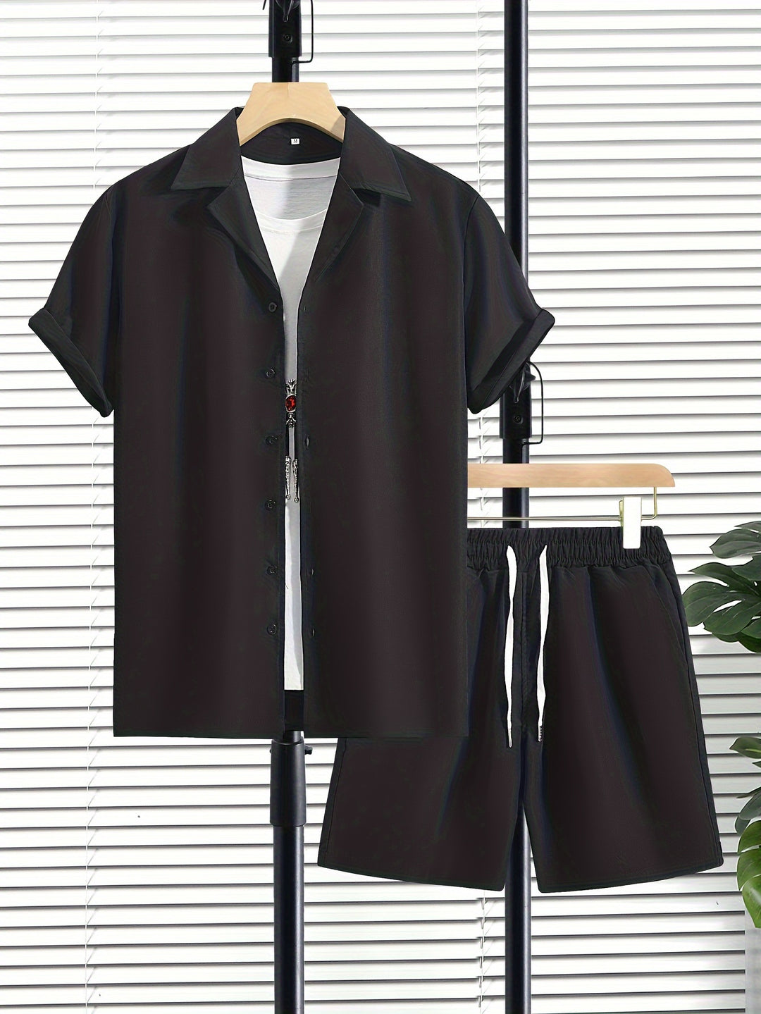 Herren Set | Straight Clean | Mit Knopfleiste | Sommer Airy
