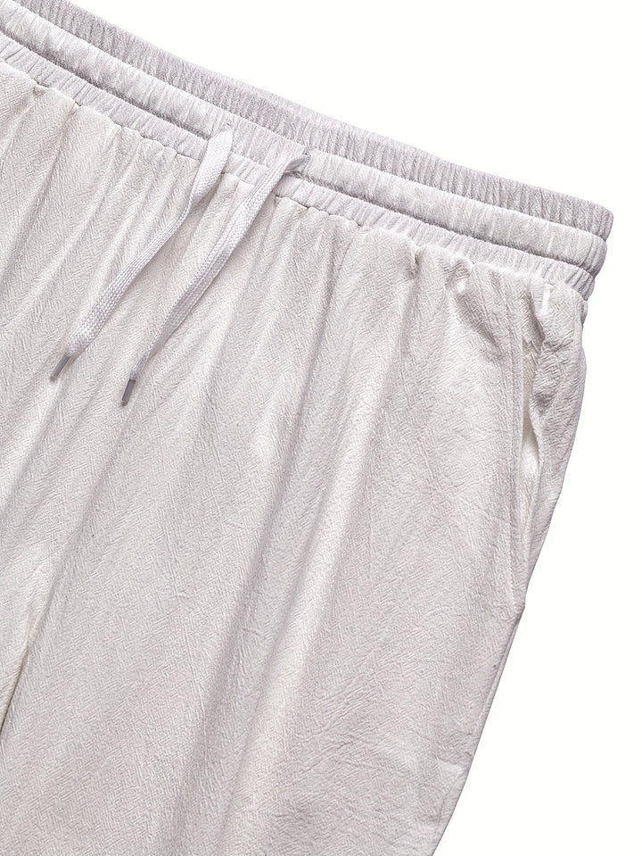 Herren Hose | Straight | Mit Kordelzug | Sommer