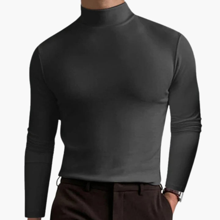 Rollkragenpullover Herren | Slim Fit Weiche Struktur | Modern Pullover Herren