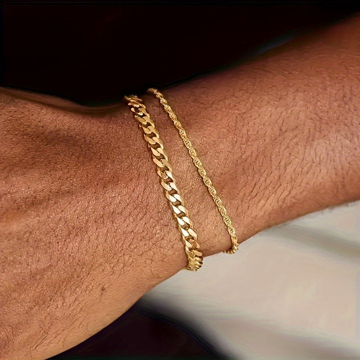 Herren Armband | Minimalistisch | Verstellbar | Ketten Design