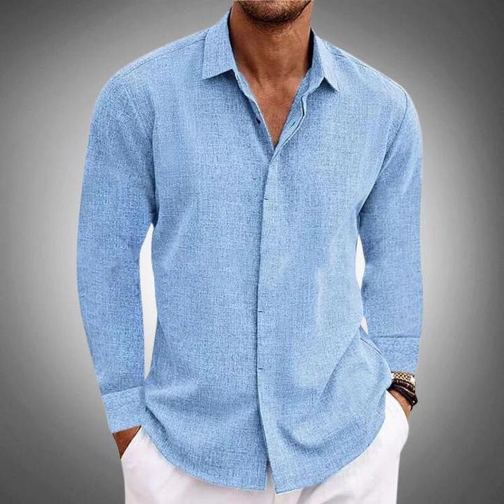 Herren Hemd | Straight | Lange Ärmel | Sommer