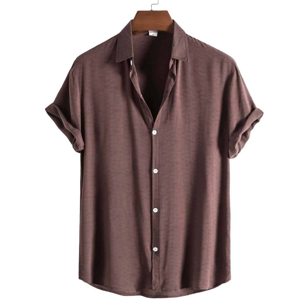 Herren Hemd | Regular Fit | Kurzarm Struktur | Sommer
