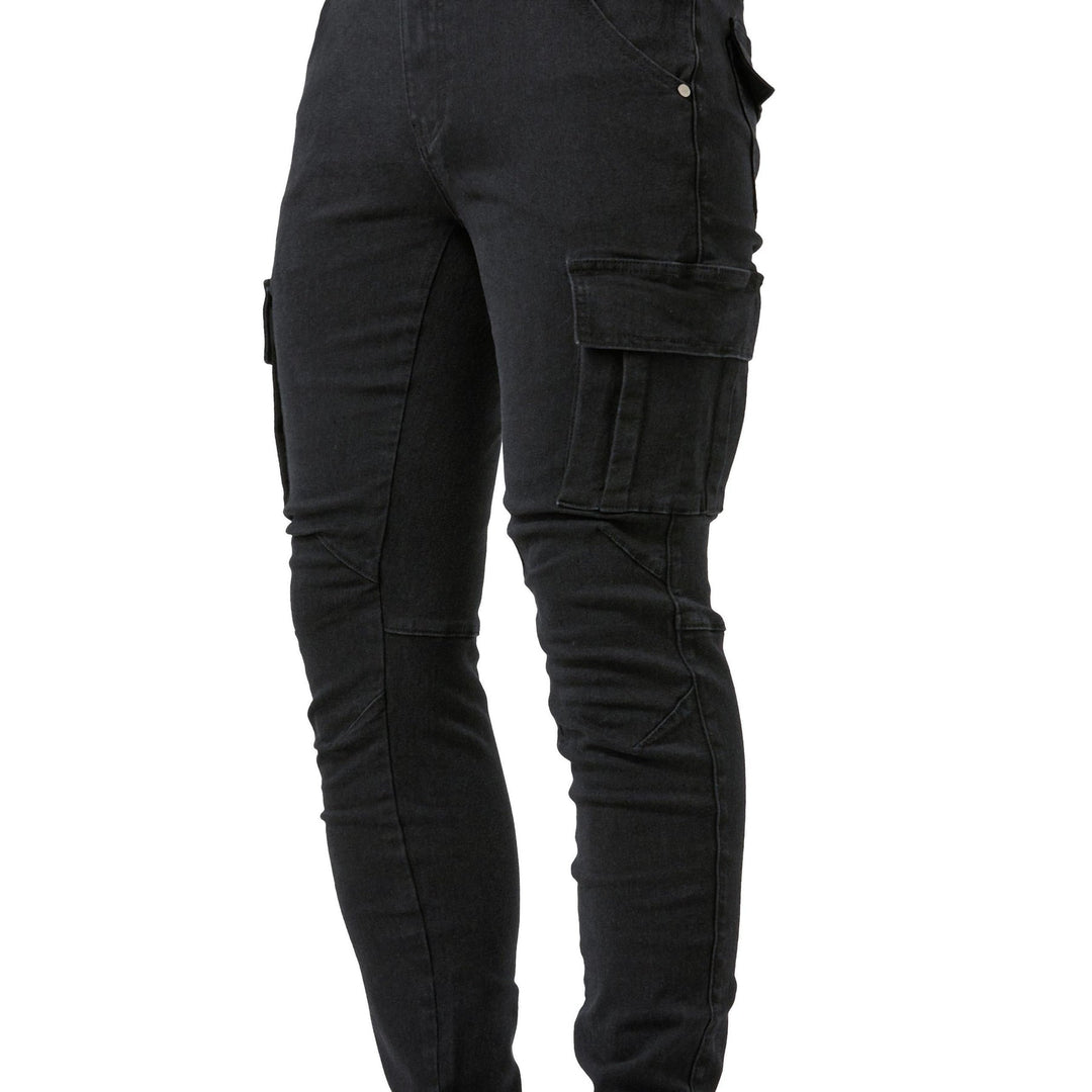 Herren Jeans | Slim Fit | Cargo Taschen | Sommer