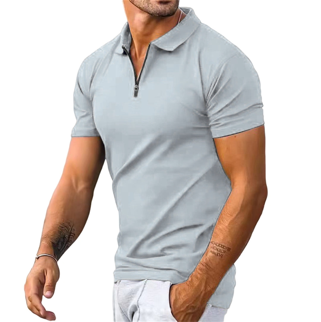 Herren Polo | Slimfit | Mit Reißverschluss | Street Casual Frühling