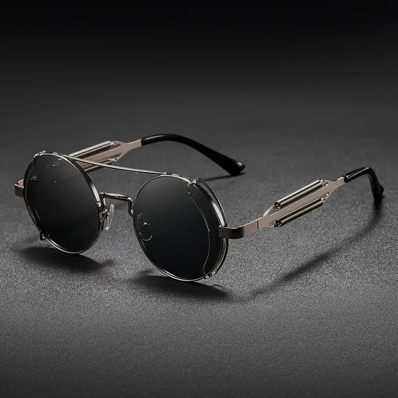 Herren Sonnenbrille | Vintage | Rundes Gestell Retro | Sommer