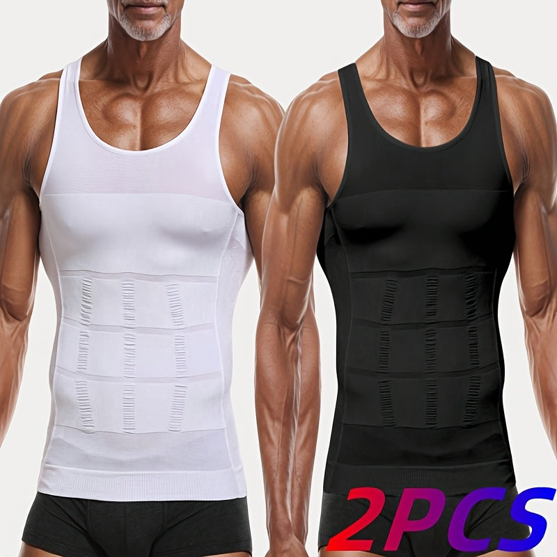 Herren Tops | Slimfit | Ärmellos | Sommer | 2 Stück