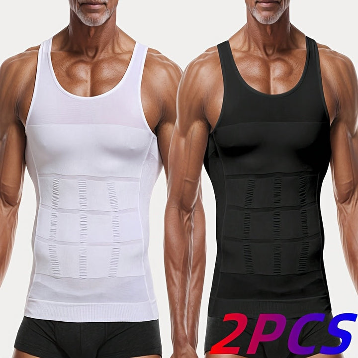 Herren Tops | Slimfit | Ärmellos | Sommer | 2 Stück