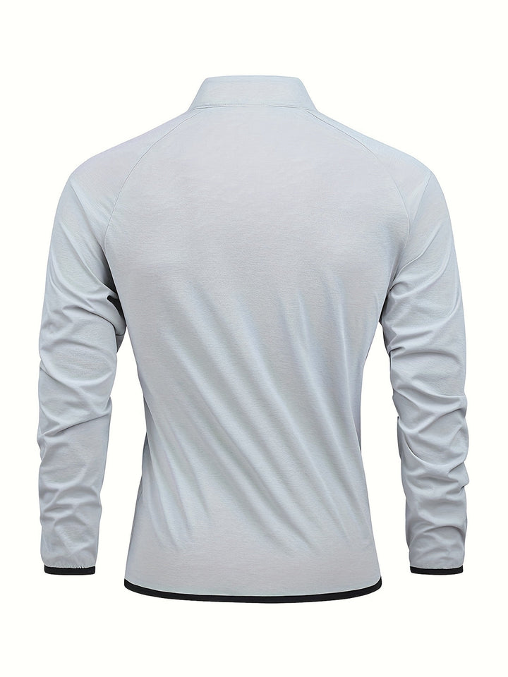 Herren Tops | Slimfit | Lange Ärmel | Halbreißverschluss