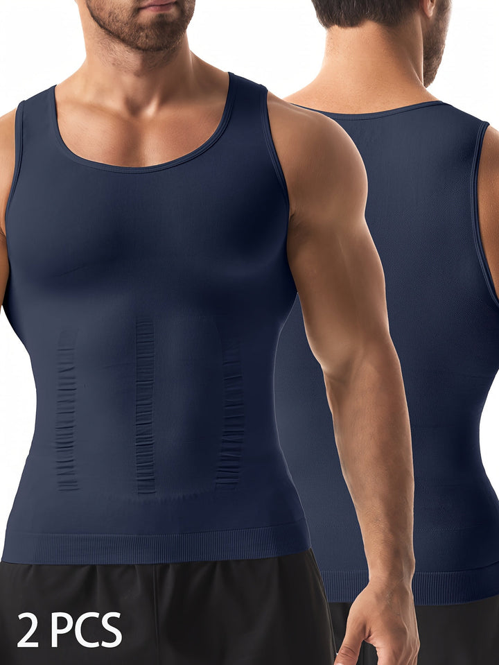 Herren Tops | Slimfit | Ärmellos | Sommer | 2 Stück