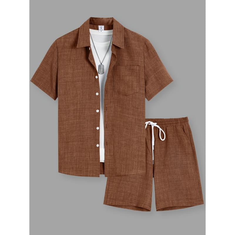 Herren Set | Straight | Mit Knöpfen | Sommer