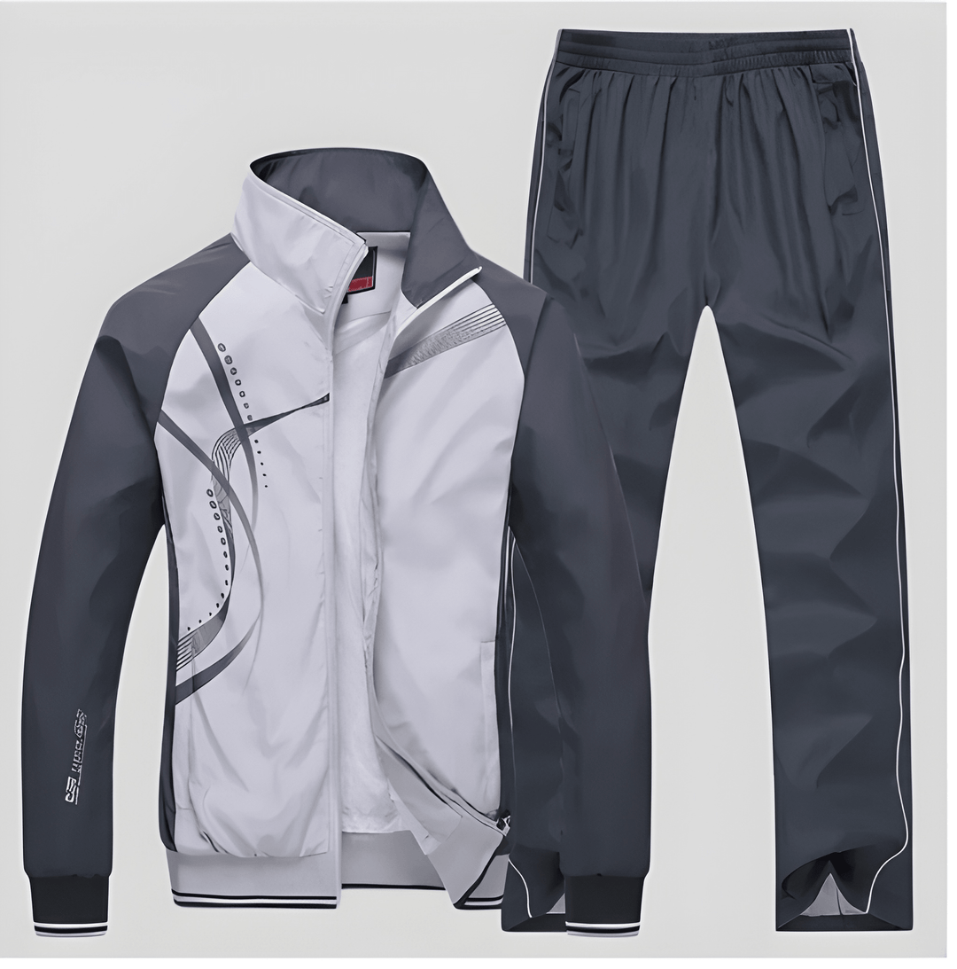 Herren Trainingsanzug | Zweiteiliges Set | Lässiger Sportlook | Polyester