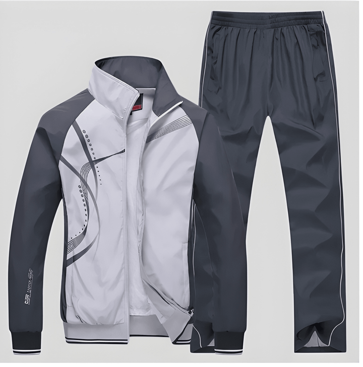 Herren Trainingsanzug | Zweiteiliges Set | Lässiger Sportlook | Polyester