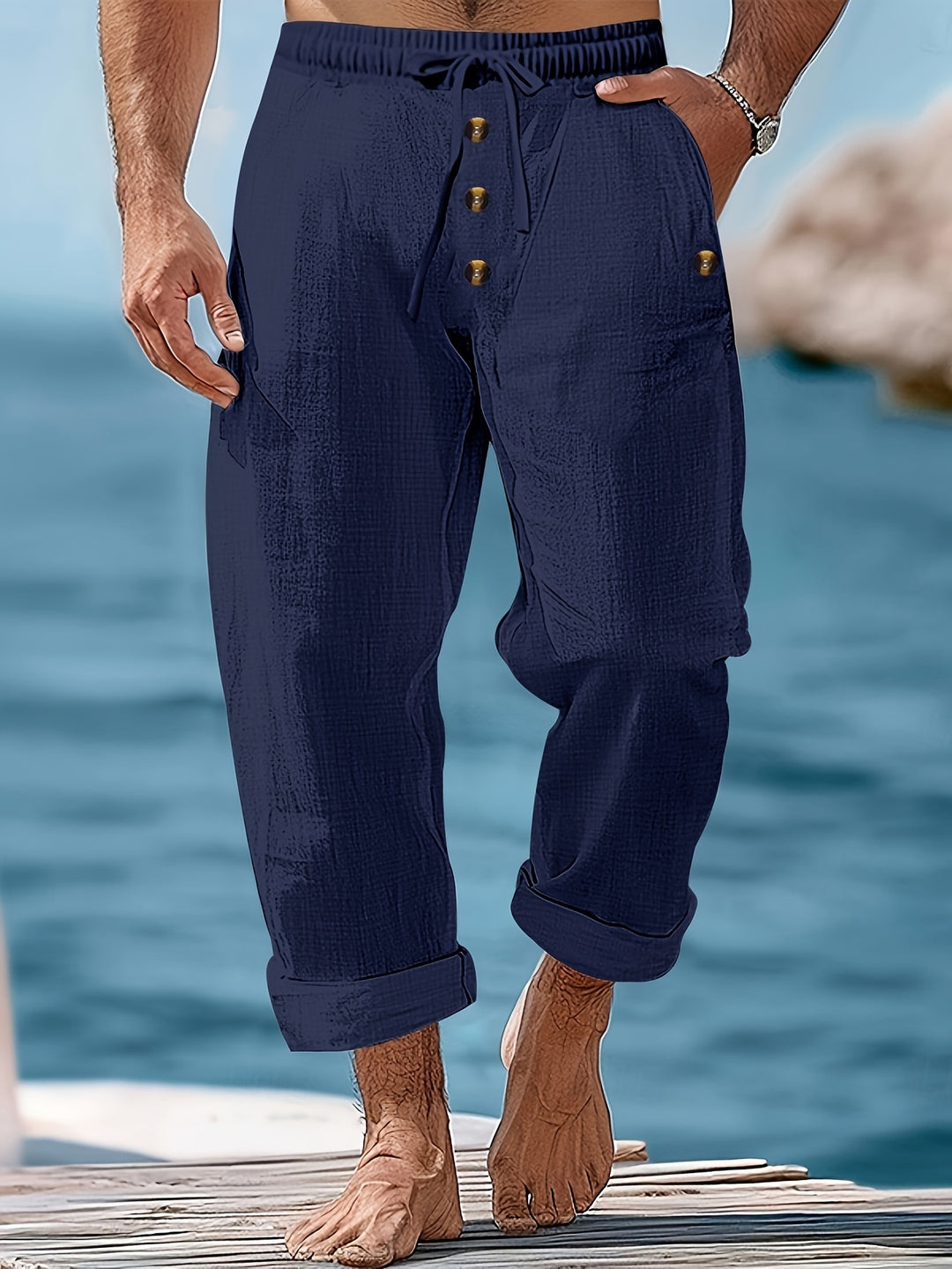 Herren Hose | Straight | Schlupfmodell | Sommer