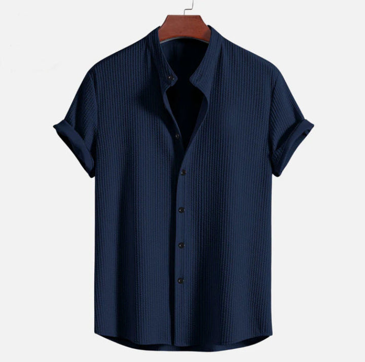 Herren Shirt | Oversized | Mit Knopfleiste | Struktur Freizeit Sommer