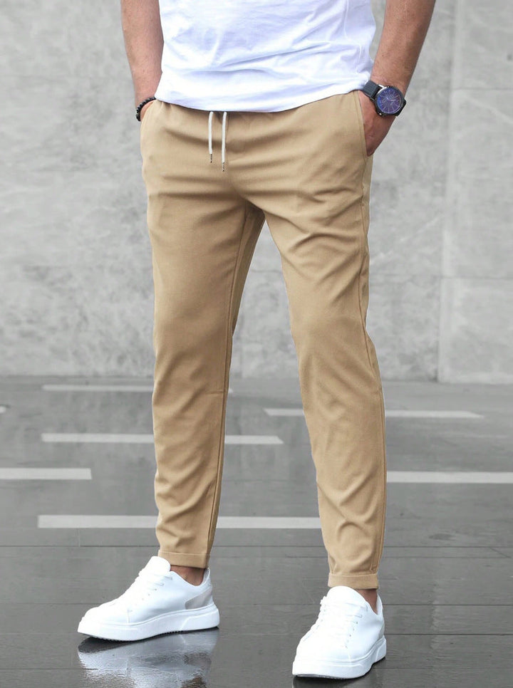 Herren Hose | Schmale Passform | Mit Kordelzug | Sommer