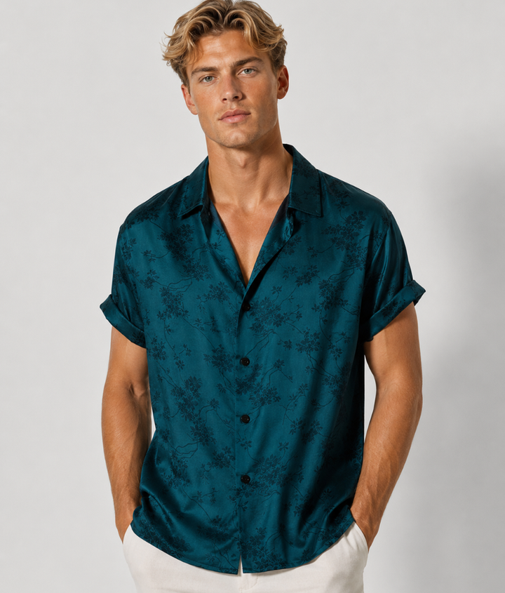 Herren Hemd | Slimfit | Kurzarm Knopfleiste | Sommer
