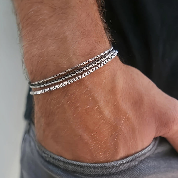 Herren Armband | Minimalistisch | Glieder Design | Sommer