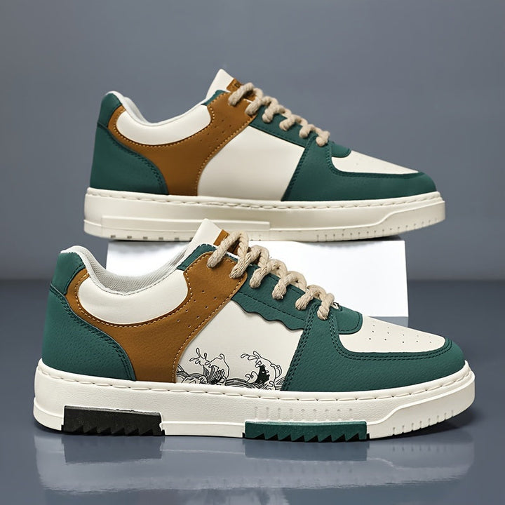 Herren Sneakers | Retro Streetwear | Schnürverschluss | Frühling