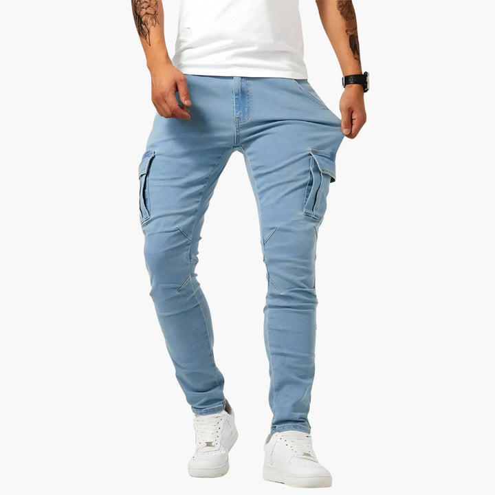 Herren Cargohose | Slimfit | Mit Taschen | Herbst