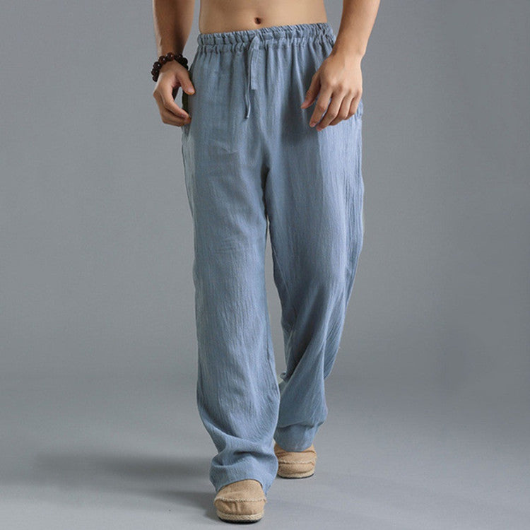Herren Hose | Straight Relax | Elastischer Bund | Sommer