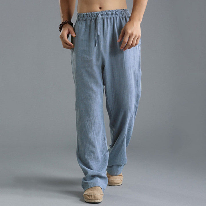Herren Hose | Straight Relax | Elastischer Bund | Sommer