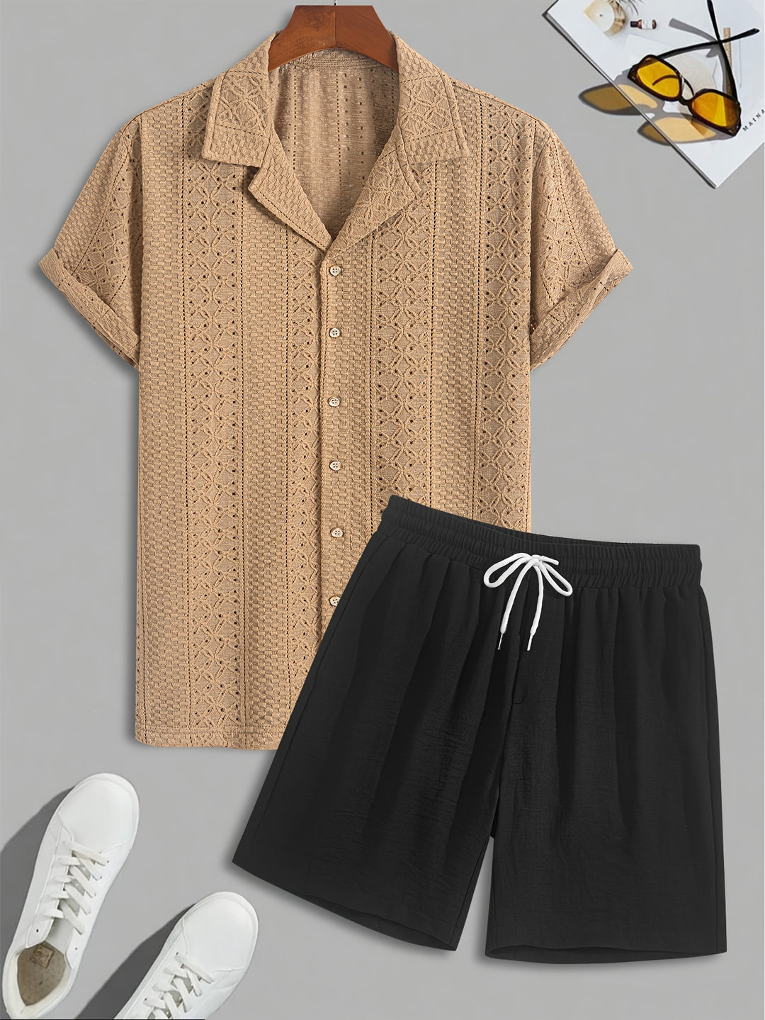 Herren Set | Elegant | Mit Knöpfen | Sommer