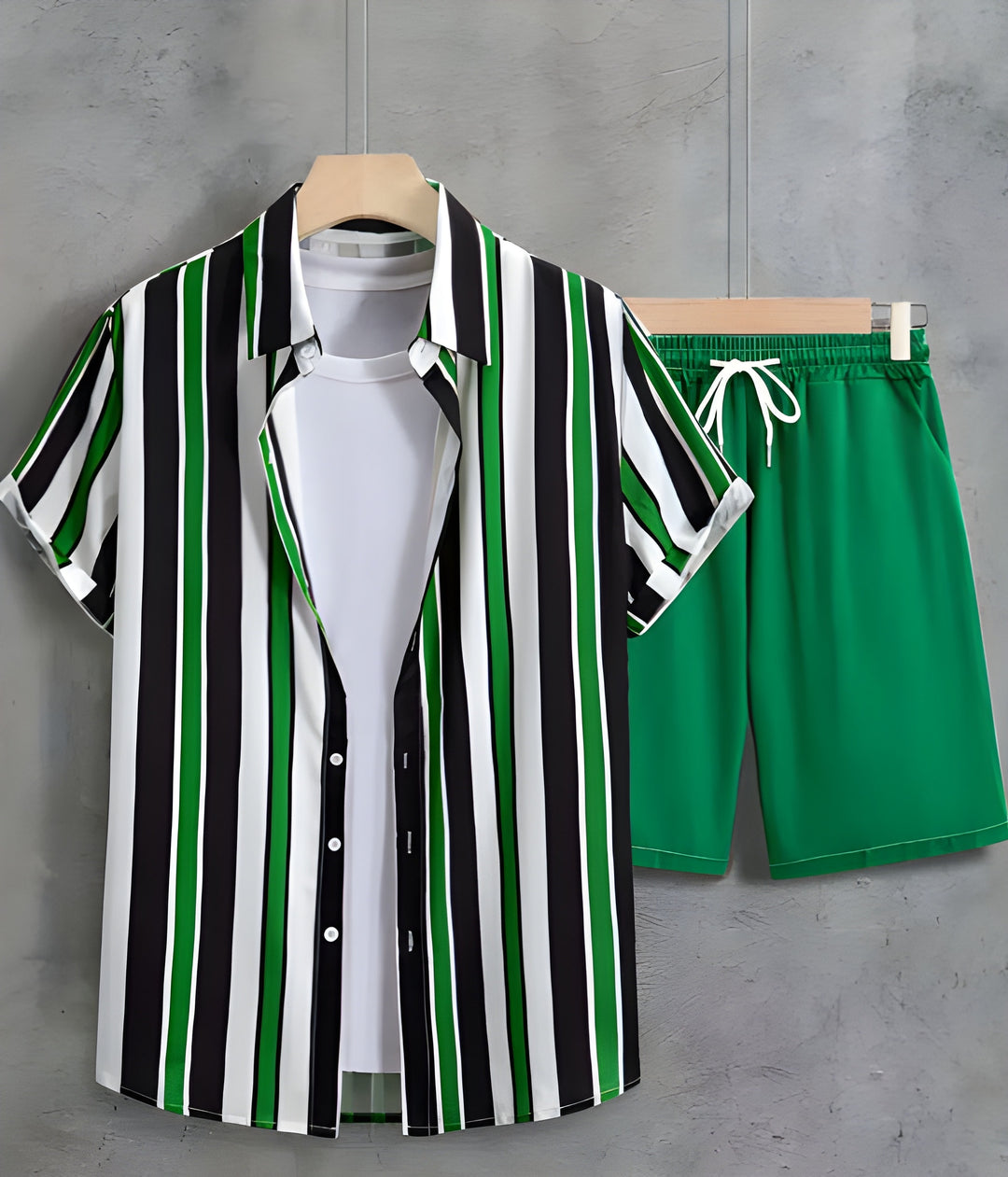 Herren Set | Oversized | Mit Knopfleiste | Sommer Urban