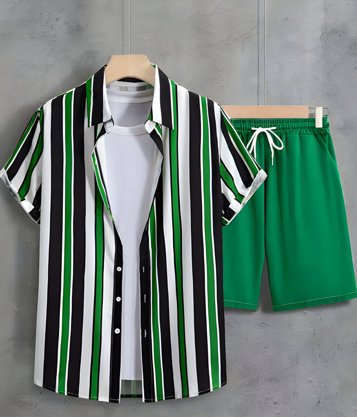 Herren Set | Oversized | Mit Knopfleiste | Sommer Urban
