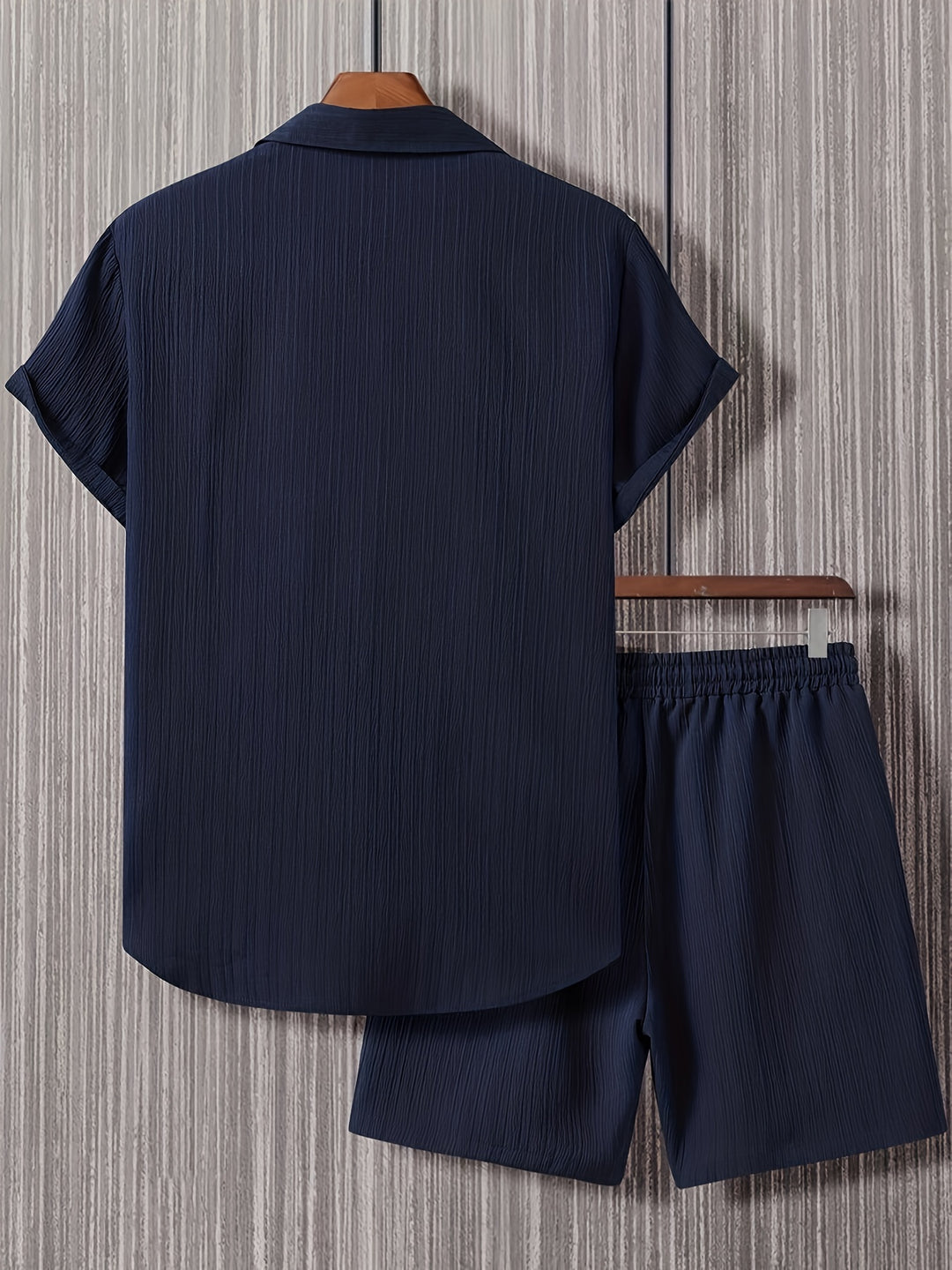 Herren Set | Oversized | Kurzarm Knopfleiste | Sommer