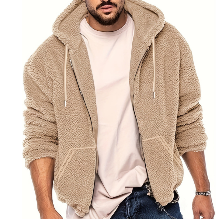 Winterjacke Herren | Warmes & Stilvolles Design | Jacke Herren mit Plüschkapuze