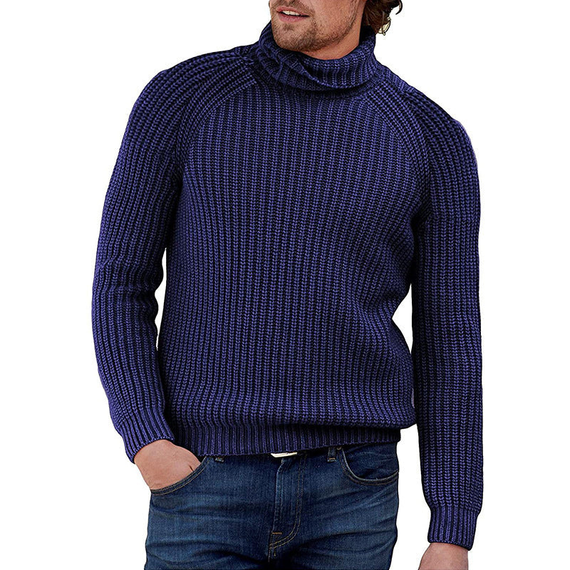 Rollkragenpullover Herren | Grobstrick Design | Warmer Pullover mit Stil