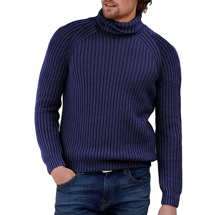 Rollkragenpullover Herren | Grobstrick Design | Warmer Pullover mit Stil
