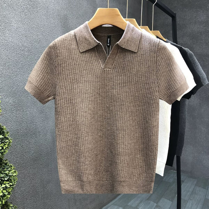 Herren Polo | Slimfit | Kurze Ärmel Knit | Sommer