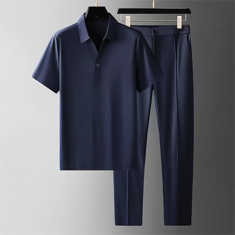 Herren Set | Straight | Mit Knöpfen | Sommer