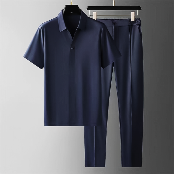 Herren Set | Straight | Mit Knöpfen | Sommer