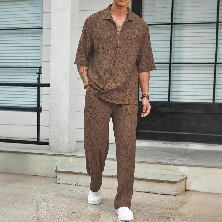 Herren Set | Oversized | Mit Knopfleiste | Sommer