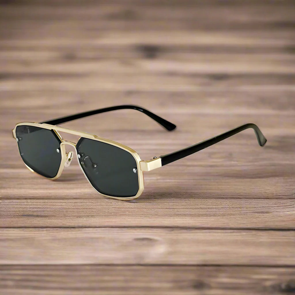 Sonnenbrille | Retro Square | Mit Nasensteg | Sommer Edge