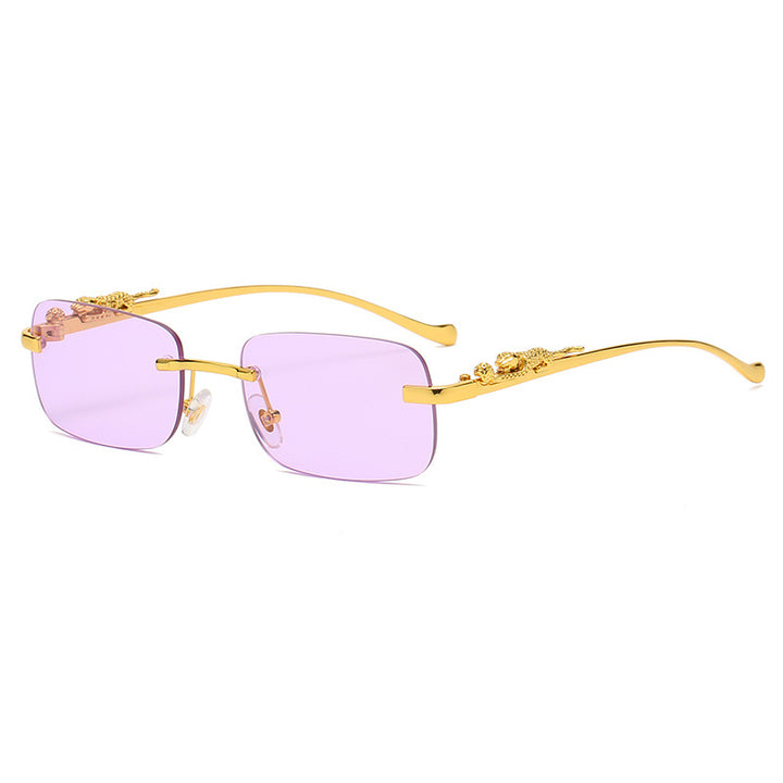 Sonnenbrille | Quadratisches Vintage-Design | Leicht & Komfortabel | Zinklegierung